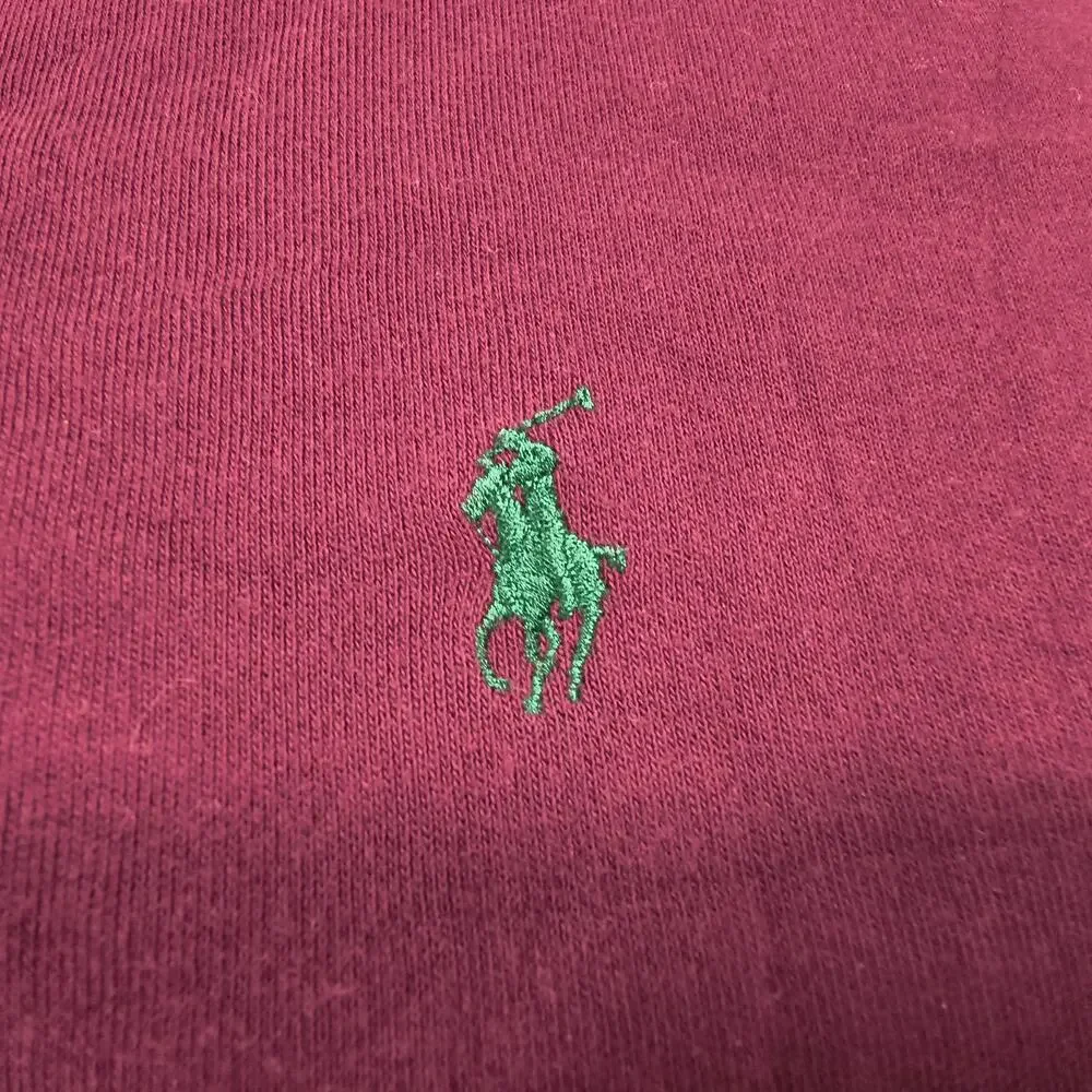 Polo by Ralph Lauren Collared Long Sleeve Polo Shirt Mens Size 2XL Maroon